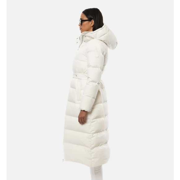 NWT Quilted DOWN PUFFER Long Puffer Winter Coat L White  Ski Snow Puffer - Picture 6 of 14